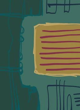 Abstraction for modern interiors Stock Illustration