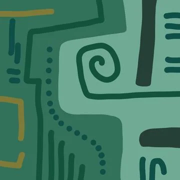 Abstraction for modern interiors Stock Illustration