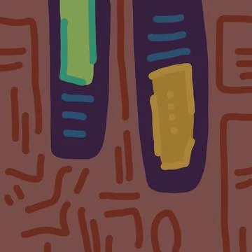 Abstraction for modern interiors Stock Illustration