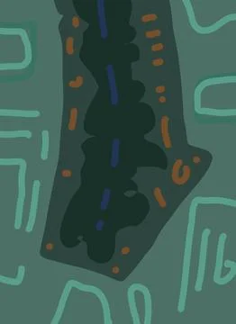 Abstraction for modern interiors Stock Illustration