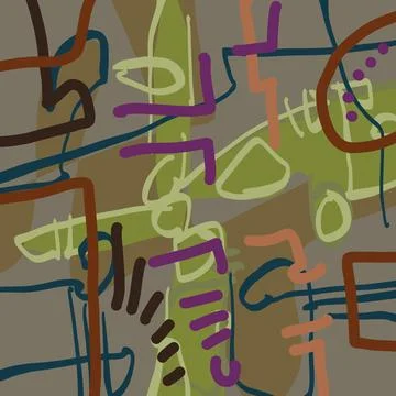 Abstraction for modern interiors Stock Illustration