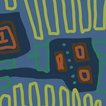 Abstraction for modern interiors Stock Illustration