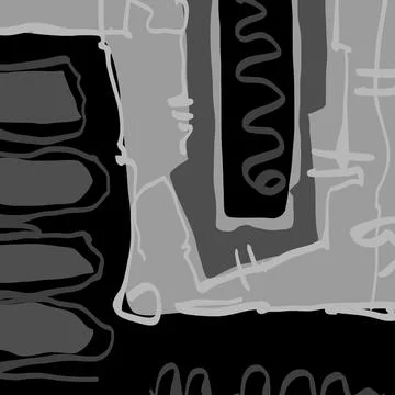 Abstraction for modern interiors Stock Illustration