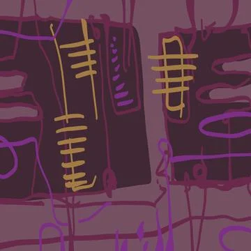 Abstraction for modern interiors Stock Illustration