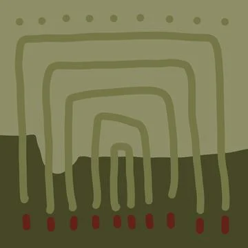 Abstraction for modern interiors Stock Illustration