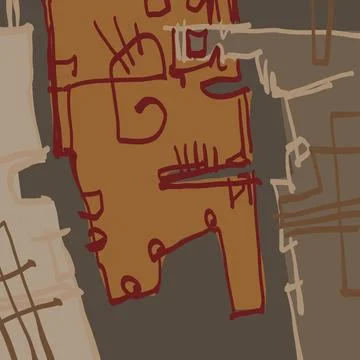 Abstraction for modern interiors Stock Illustration