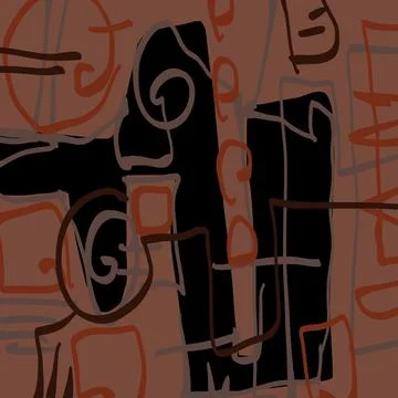 Abstraction for modern interiors Stock Illustration
