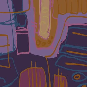 Abstraction for modern interiors Stock Illustration