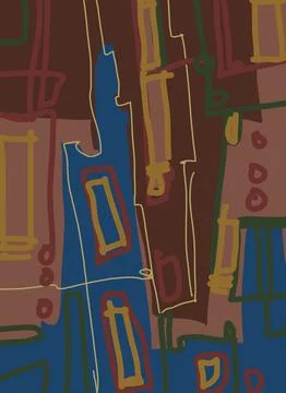 Abstraction for modern interiors Ilustración de archivo