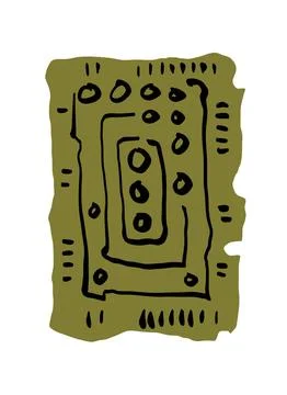 Abstraction for modern interiors Stock Illustration