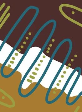 Abstraction for modern interiors Stock Illustration