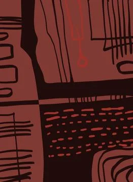 Abstraction for modern interiors Stock Illustration