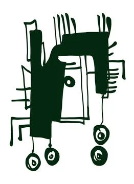 Abstraction for modern interiors Stock Illustration