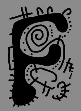 Abstraction for modern interiors Stock Illustration