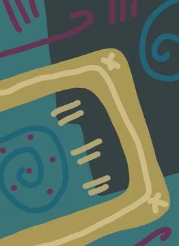 Abstraction for modern interiors Stock Illustration