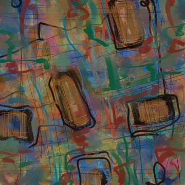 Abstraction for modern interiors Stock Illustration
