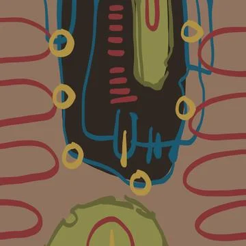 Abstraction for modern interiors Ilustración de archivo