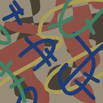 Abstraction for modern interiors Ilustración de archivo