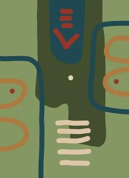 Abstraction for modern interiors Illustrazione stock