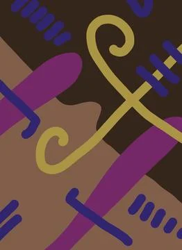 Abstraction for modern interiors Ilustración de archivo