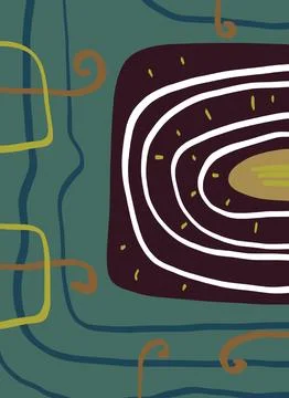 Abstraction for modern interiors Ilustración de archivo