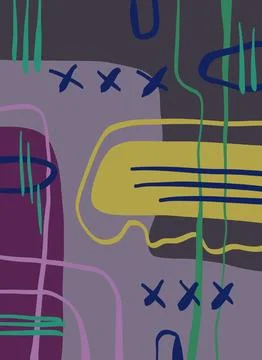 Abstraction for modern interiors Ilustración de archivo