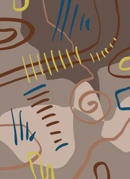 Abstraction for modern interiors Ilustración de archivo