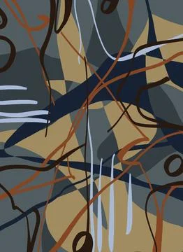 Abstraction for modern interiors Ilustración de archivo