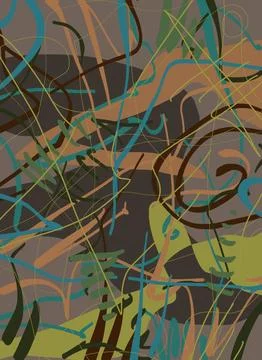 Abstraction for modern interiors Ilustración de archivo