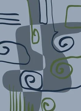 Abstraction for modern interiors Ilustración de archivo