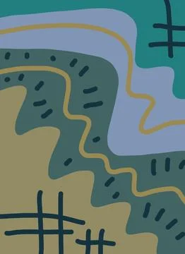 Abstraction for modern interiors Ilustración de archivo