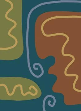 Abstraction for modern interiors Ilustración de archivo