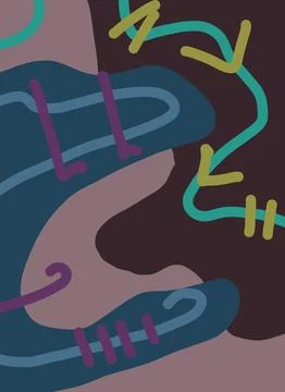 Abstraction for modern interiors Ilustración de archivo