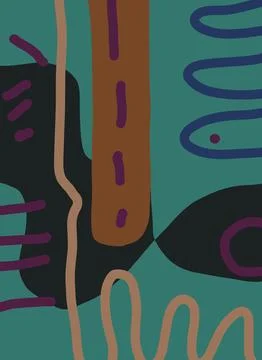 Abstraction for modern interiors Ilustración de archivo