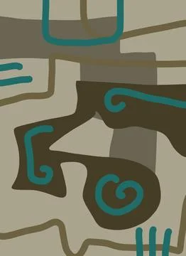 Abstraction for modern interiors Ilustración de archivo