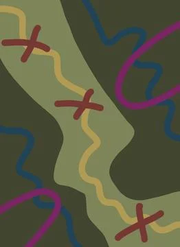 Abstraction for modern interiors Ilustración de archivo