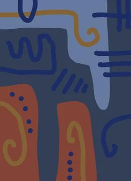 Abstraction for modern interiors Ilustración de archivo