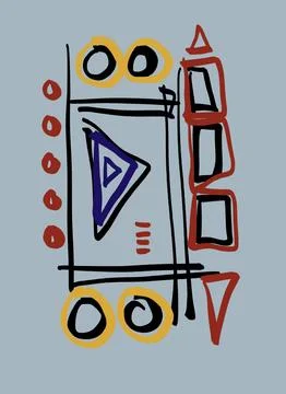 Abstraction for modern interiors Ilustración de archivo