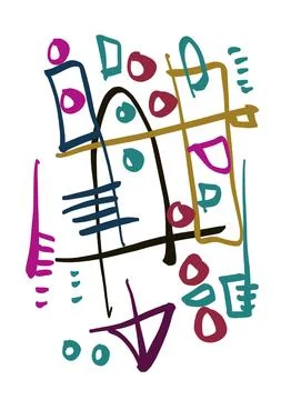 Abstraction for modern interiors Ilustración de archivo