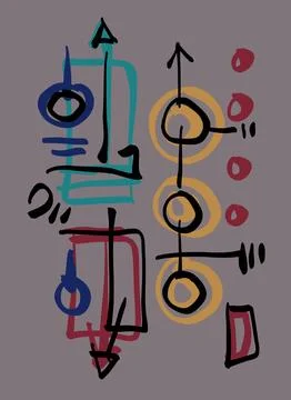Abstraction for modern interiors Ilustración de archivo