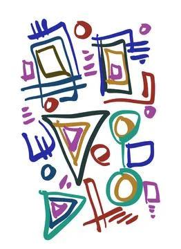 Abstraction for modern interiors Ilustración de archivo