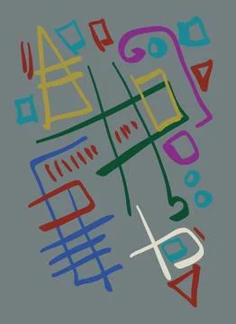 Abstraction for modern interiors Ilustración de archivo