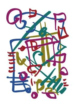 Abstraction for modern interiors Ilustración de archivo