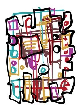 Abstraction for modern interiors Ilustración de archivo