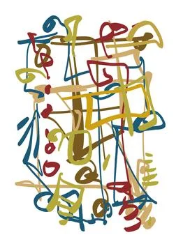 Abstraction for modern interiors Ilustración de archivo