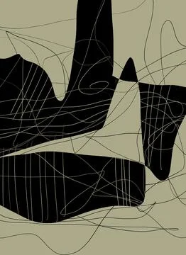 Abstraction for modern interiors Ilustración de archivo