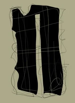 Abstraction for modern interiors Ilustración de archivo
