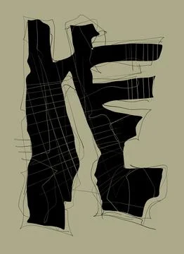 Abstraction for modern interiors Ilustración de archivo