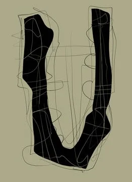 Abstraction for modern interiors Ilustración de archivo