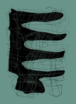 Abstraction for modern interiors Ilustración de archivo